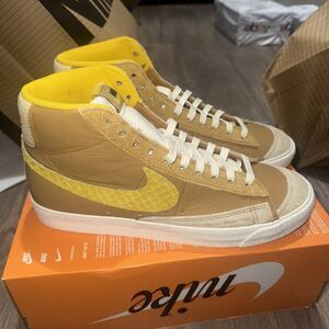 nike blazer high mens gold